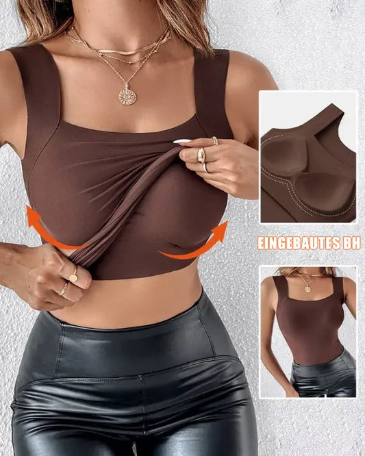 🌷Frühling Vorverkauf 49% Rabatt🍃U-Ausschnitt Shapewear Tanktop mit integriertem BH