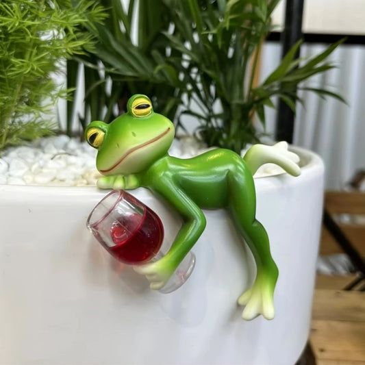 🐸Frühling Heißer Verkauf 49% Rabatt🍃Frosch-Blumentopf-Hänger-Ornament🍷