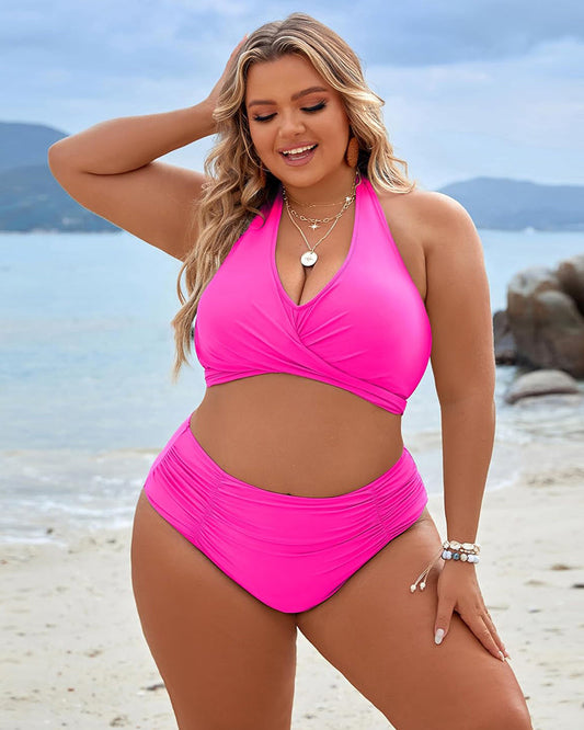 🏖️HEISSER VERKAUF 49% RABATT🏝️Buikcontrole Badpakken Bescheiden Hoge Taille Bikini Sets