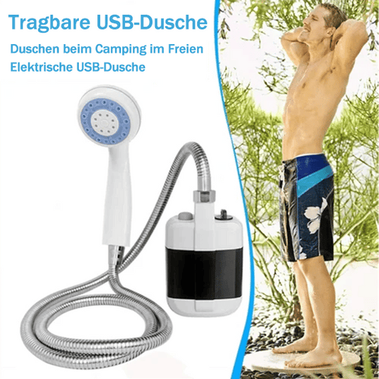 🚿50% Rabatt✨Tragbare Campingdusche Mit Einstellbarem Durchfluss ✨Für Einfaches Und Bequemes Reinigen Im Freien!