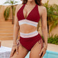 🏖️🩴HEISSER VERKAUF 49% RABATT👙Patchwork-Bikini mit V-Ausschnitt, 2-teiliges Set