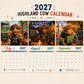 ✨️Überraschung: 50 % Rabatt! 🐮Möge das Jahr 2027 dir jede Menge Glück bringen! 🔥Lustiger Hochlandkuh-Wandkalender 2027 | A4-Wandkalender |