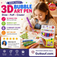 💥KAUF 2, ERHALTE 1 GRATIS + 50 % RABATT!🎄🎁Magische Popcorn-Stifte mit Blaseneffekt, wärmeaktivierte Popcorn-Stifte, DIY-3D-Kunstmarker für Kinderbastelprojekte