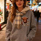 🎄🎅WEIHNACHTSANGEBOT 50 % RABATT!!🎁Süßes Highland Cow Sweatshirt mit Kapuze und kuscheligem Fleecefutter🦬