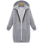 💥💥Neue Herbstkollektion – 50% Rabatt für kurze Zeit!🎁🧥Damen Fleece‑Kapuzenpullover mit Reißverschluss