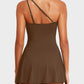 💃Letzter Verkaufstag 50% RABATT😍Einteiliger Badeanzug mit Rock und One-Shoulder-Design