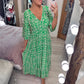 🎁Letzter Tag Hot Sale 50% Rabatt💃Bohemian Vintage V-Ausschnitt Floral Lässige Lange Kleider