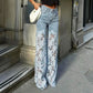 💃Sommer-Hot-Sale - 50% Rabatt🌸👖Gespleißte Jeans mit Spitze