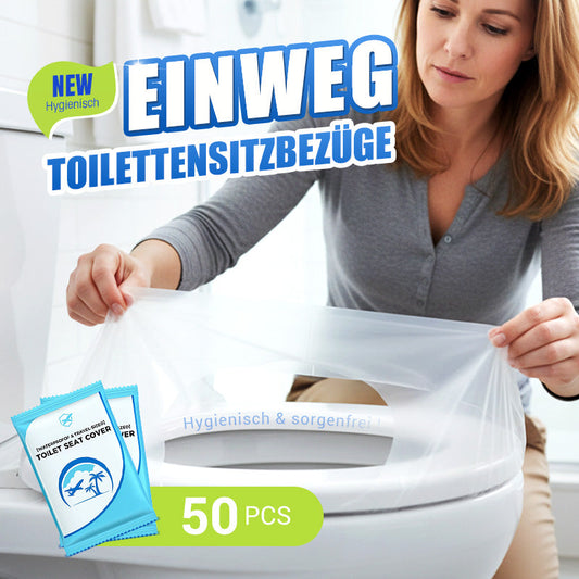 🔥50% Rabatt👍Für die Gesundheit sorgen✅Biologisch abbaubarer Einweg-Toilettensitzbezug aus Kunststoff
