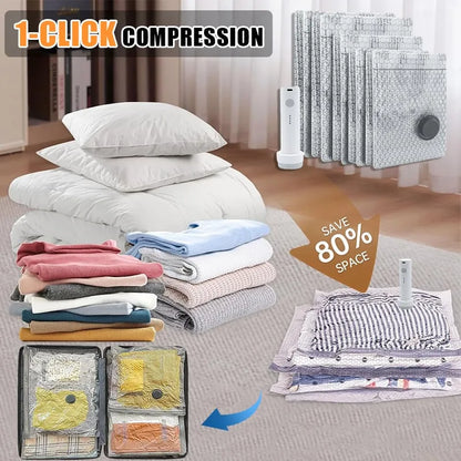 ⏰Nur für kurze Zeit 50 % Rabatt📦🧳Kabelloses Reise-Vakuum-Kompressionsbeutel-Set