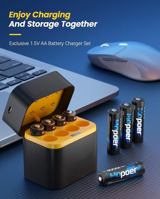 📢✨ HOT SALE 50% Rabatt🔋Lithium-Ionen-Batterie mit integriertem Ladegerät💡Überladungsschutz