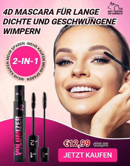 💥Neujahrs-Hot-Sale 49% Rabatt💥Langer dicker lockiger doppelter Gebrauchsmascara