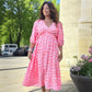 🌈🌻Sommer-Hot-Sale - 51% Rabatt🌸Damenkleid mit V-Ausschnitt und Druck