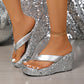 ⏳Begrenzte Zeit 50% Rabatt💥Damen Flip-Flops mit dicken Sohlen und Pailletten