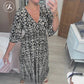 🎁Letzter Tag Hot Sale 50% Rabatt💃Bohemian Vintage V-Ausschnitt Floral Lässige Lange Kleider