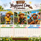 ✨️Überraschung: 50 % Rabatt! 🐮Möge das Jahr 2027 dir jede Menge Glück bringen! 🔥Lustiger Hochlandkuh-Wandkalender 2027 | A4-Wandkalender |