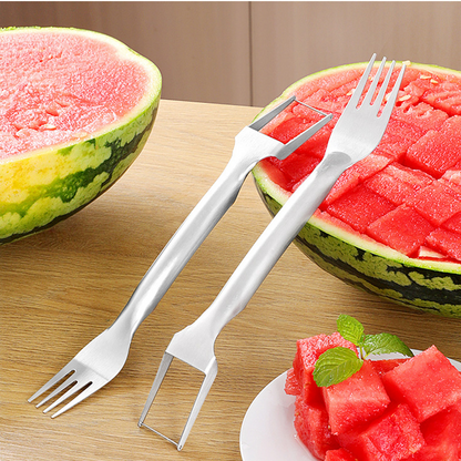 🔥Kaufen Sie 1 und erhalten Sie 1 gratis🔥🍉2-in-1-Obstschneider aus Edelstahl