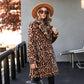 🥰2025 Neue Mode – 50 % Rabatt💖Mittellange Jacke mit Leopardenmuster für Damen