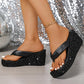 ⏳Begrenzte Zeit 50% Rabatt💥Damen Flip-Flops mit dicken Sohlen und Pailletten