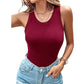 ☀️🔥SOMMER-DEAL -50% ! 🥰Geripptes Tanktop mit integriertem BH – Unsichtbarer Halt Maximaler Komfort · Weicher Stoff · Perfekte Passform für jeden Tag ✨