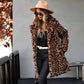 🥰2025 Neue Mode – 50 % Rabatt💖Mittellange Jacke mit Leopardenmuster für Damen