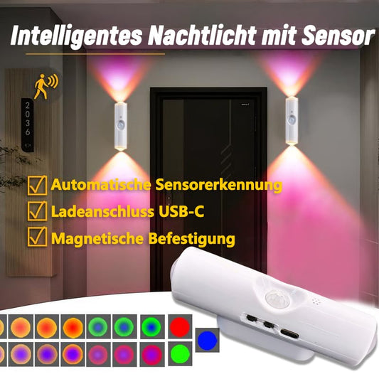 🎁 Sonderpreis dieser Woche: €13,99 !! ⏳Wiederaufladbares intelligentes LED-Umgebungslicht mit Bewegungssensor🌟
