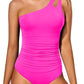 🍹Sommerschlussverkauf 50% Rabatt☀️Einteiliger Badeanzug mit One-Shoulder-Träger für Damen