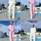 🌻Sommer-Hot-Sale - 50% Rabatt🌸Lässiges zweiteiliges Set für Frauen, einfarbiger Pullover und lockere Hose