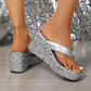 ⏳Begrenzte Zeit 50% Rabatt💥Damen Flip-Flops mit dicken Sohlen und Pailletten