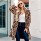🥰2025 Neue Mode – 50 % Rabatt💖Mittellange Jacke mit Leopardenmuster für Damen