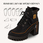 🔥【35-42】 👢✨2025 Neuheit für diesen Herbst: Stiefeletten mit dicken Absätzen und Keilabsätzen – Retro-Modell mit Schnürsenkeln für Damen✨