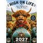 ✨️Überraschung: 50 % Rabatt! 🐮Möge das Jahr 2027 dir jede Menge Glück bringen! 🔥Lustiger Hochlandkuh-Wandkalender 2027 | A4-Wandkalender |