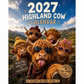✨️Überraschung: 50 % Rabatt! 🐮Möge das Jahr 2027 dir jede Menge Glück bringen! 🔥Lustiger Hochlandkuh-Wandkalender 2027 | A4-Wandkalender |