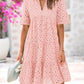 💕2025 Sommer Heißer Verkauf 50% Rabatt💕lässiges Minikleid mit ausgehöhlter Spitze und Rüschen für Damen