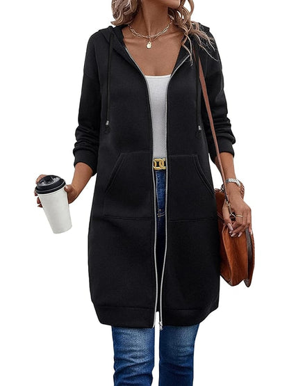 🎁🔥Letzter Tag des Ausverkaufs 50 % RABATT🔥Damen Freizeit-Fleece-Hoodies mit Reißverschluss