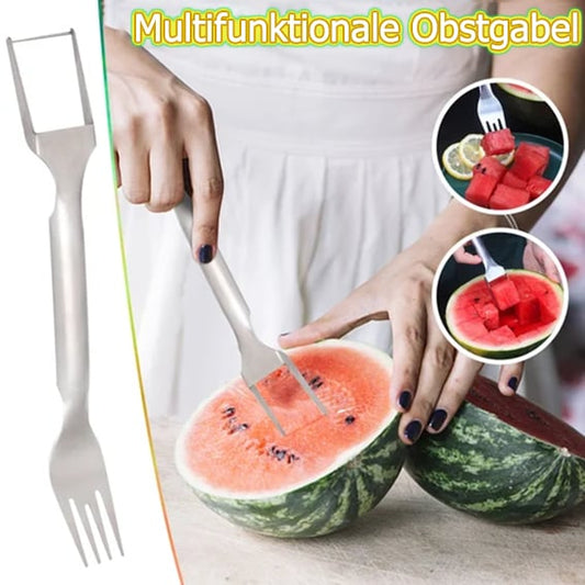 🔥Kaufen Sie 1 und erhalten Sie 1 gratis🔥🍉2-in-1-Obstschneider aus Edelstahl