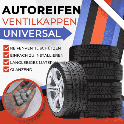 🎁Ostern Heißer Verkauf 50% Rabatt💥Universelle Ventilkappen Für Autoreifen,4Stück