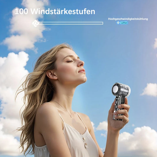 🏅Letzter Tag des Ausverkaufs 50 % Rabatt☀️Kaltkompressen-Ventilator, transparenter Mini-Ventilator im Mecha-Stil💧