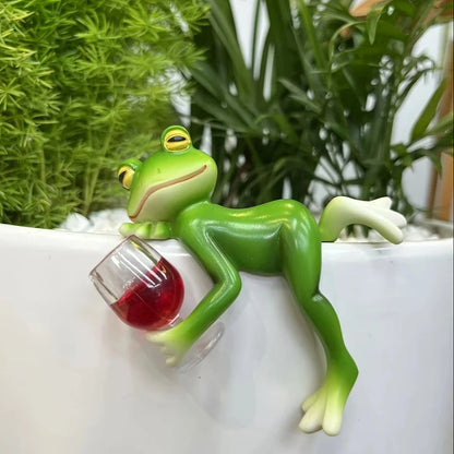 🐸Frühling Heißer Verkauf 49% Rabatt🍃Frosch-Blumentopf-Hänger-Ornament🍷