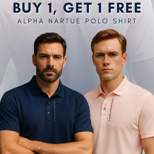 🎁Begrenzte Zeit 60% Rabatt-Kaufe 1 und erhalte 1 gratis⏳Alpha Nartue Club Poloshirt
