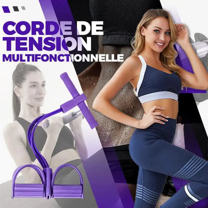 🔥2026 Heißer Verkauf 50 % RABATT✨Bauchtrainer, Sit-Up Trainingsgeräte Bodybuilding Expander Ganzkörpertrainer für Zuhause 6 Tubes Elastische Zugseil Multifunktions-Leg-Exerciser für Fitness Abnehmen Training Yoga