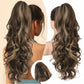 💜Zeitlich begrenzte Aktion 50 % Rabatt💜Clip-on-Haarverlängerung für welligen Pferdeschwanz
