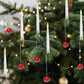 🎁Frühweihnachtliche Aktion – 50 % Rabatt🎄Weihnachtsbaum-LED-Kerzen mit klarem Kristallkugelhaken