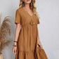 🎁Ostern Heißer Verkauf 50% Rabatt💥Kleid mit lockerer Taillenschnürung