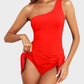 💃Letzter Verkaufstag 50% RABATT😍Einteiliger Badeanzug mit Rock und One-Shoulder-Design