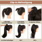 💜 LETZTER TAG DER AKTION - 50 % RABATT 💜Lockige, gewellte Frizz-Haarverlängerung mit Pferdeschwanz