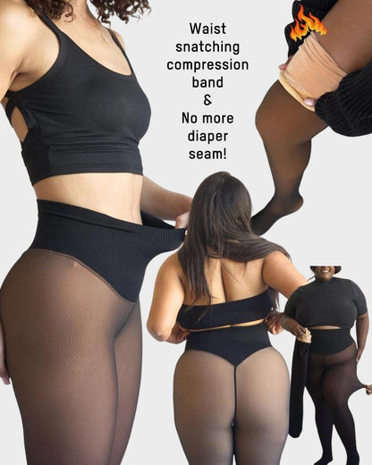 🔥Heißer Verkauf 50 % Rabatt!!⚡Über 50.000 Stück verkauft!❄️Fleece-Leggings mit einer Naht für eine schöne Silhouette✨Bleiben Sie warm. Sehen Sie gut aus.