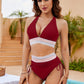 🩷HEISSER VERKAUF 49% RABATT🩷Patchwork-Bikini mit V-Ausschnitt, 2-teiliges Set👙👙