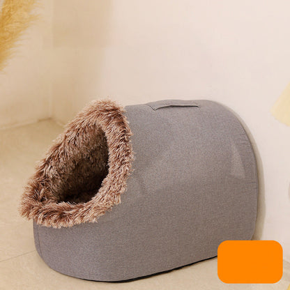 💓🐱Heißer Verkauf - 50% Rabatt🐾Winter Warmes Haustierhöhlenbett