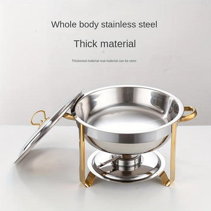 🎁🎅Weihnachts-Sonderverkauf – 50 % Rabatt⏰Edelstahl-Aufwärmpfannen-Buffet-Set